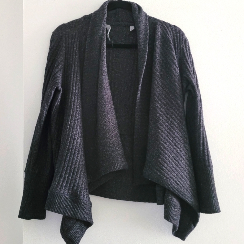 Athleta gray long sleeve wrap cardigan size S